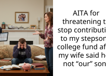 AITA for threatening to stop contributing to my stepson’s college fund after my wife said he’s not “our” son?