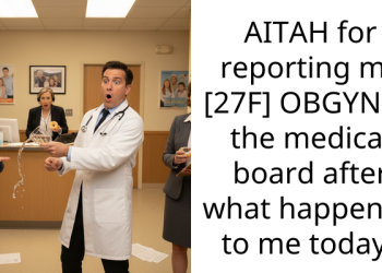 AITAH for reporting my [27F] OBGYN to the medical board after what happened to me today?