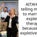 AITAH for telling my wife to marry her expletive ther***st because I am expletive done?