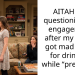 AITAH For questioning my engagement after my fiancé got mad at me for drinking while “pregnant”