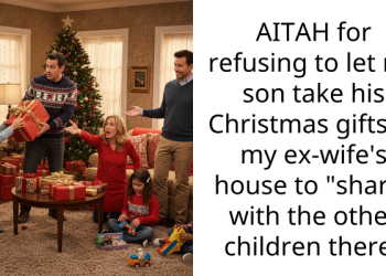 AITAH for refusing to let my son take his Christmas gifts to my ex-wife’s house to “share” with the other children there?
