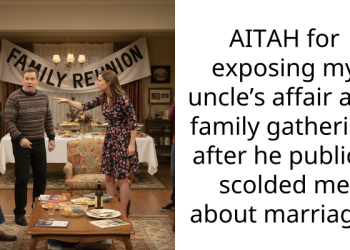 AITAH for exposing my uncle’s affair at a family gathering after he publicly scolded me about marriage?