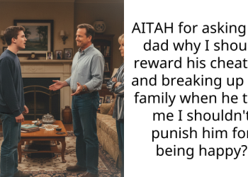 AITAH for asking my dad why I should reward his cheating and breaking up our family when he told me I shouldn’t punish him for being happy?