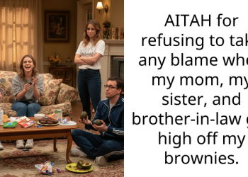 AITAH for refusing to take any blame when my mom, my sister, and brother-in-law got high off my brownies.