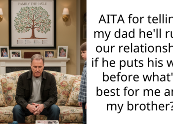 AITA for telling my dad he’ll ruin our relationship if he puts his wife before what’s best for me and my brother?