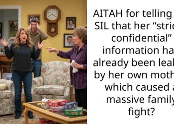 AITAH for telling my SIL that her “strictly confidential” information had already been leaked by her own mother, which caused a ma*sive family fight?