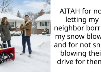 AITAH for not letting my neighbor borrow my snow blower and for not snow blowing their drive for them?