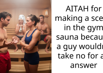 AITAH for making a scene in the gym sauna because a guy wouldn’t take no for an answer