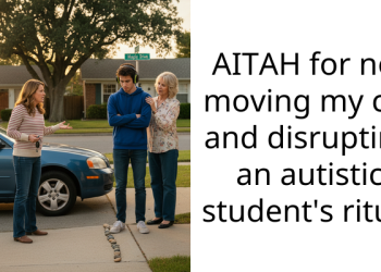 AITAH for not moving my car and disrupting an autistic student’s ritual