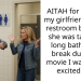 AITAH for leaving my girlfriend in the restroom because she was taking a long bathroom break during a movie I was really excited for?