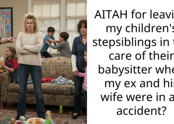 AITAH for leaving my children’s stepsiblings in the care of their babysitter when my ex and his wife were in an accident?