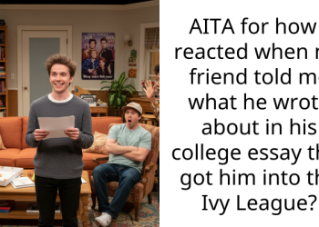AITA for how I reacted when my friend told me what he wrote about in his college essay that got him into the Ivy League?