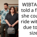 WIBTAH if I told a friend she couldn’t ride with me due to her size?