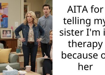 AITA for telling my sister I’m in therapy because of her