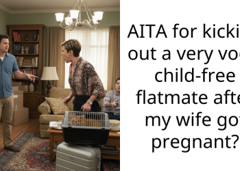 AITA for kicking out a very vocal child-free flatmate after my wife got pregnant?