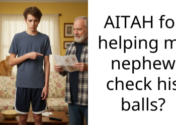 AITAH for helping my nephew check his balls?