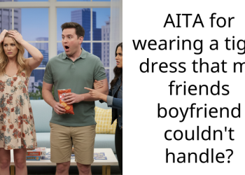 AITA for wearing a tight dress that my friends boyfriend couldn’t handle?