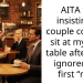 AITA for insisting a couple couldn’t sit at my café table after they ignored my first “no”?