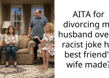 AITA for divorcing my husband over a r***st joke his best friend’s wife made?