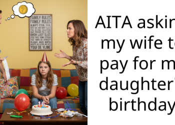 AITA asking my wife to pay for my daughter’s birthday