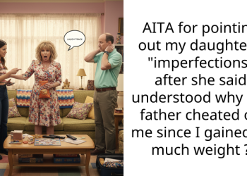 AITA for pointing out my daughter’s “imperfections” after she said understood why her father cheated on me since I gained so much weight ?