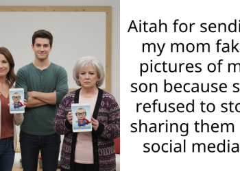 Aitah for sending my mom fake pictures of my son because she refused to stop sharing them on social media?