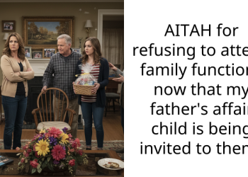 AITAH for refusing to attend family functions now that my father’s affair child is being invited to them?