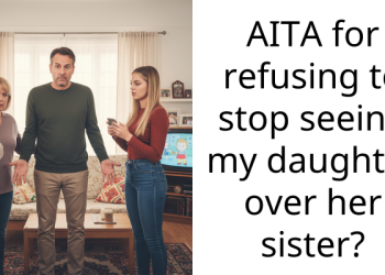 AITA for refusing to stop seeing my daughter over her sister?