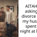 AITAH for asking for divorce when my husband spent the night at his ex?