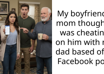 My boyfriend’s mom thought I was cheating on him with my dad based off a Facebook post
