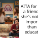 AITA for telling a friend that she’s not more important than my education?