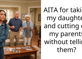 AITA for taking my daughter and cutting off my parents without telling them?