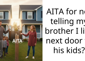 AITA for not telling my brother I live next door to his kids?