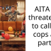 AITA for threatening to call the cops at a party?