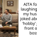 AITA for not laughing when my husband joked about my ‘hobby’ job in front of his boss?