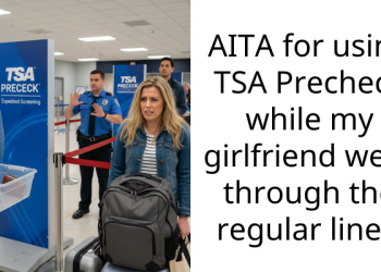 AITA for using TSA Precheck while my girlfriend went through the regular line?