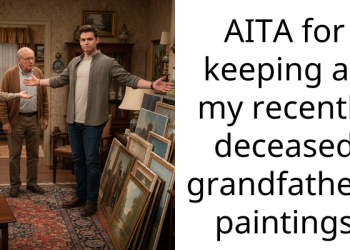 AITA for keeping all my recently deceased grandfathers paintings