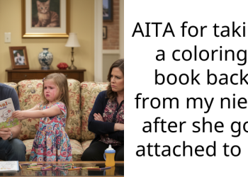 AITA for taking a coloring book back from my niece after she got attached to it?