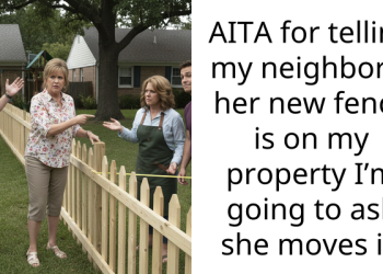AITA for telling my neighbor if her new fence is on my property I’m going to ask she moves it.