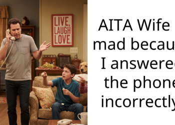 AITA Wife is mad because I answered the phone incorrectly.