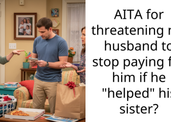 AITA for threatening my husband to stop paying for him if he “helped” his sister?