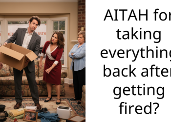 AITAH for taking everything back after getting fired?