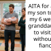 AITA for asking my son to bring my 6 week old granddaughter to visit me, without his fiancé?