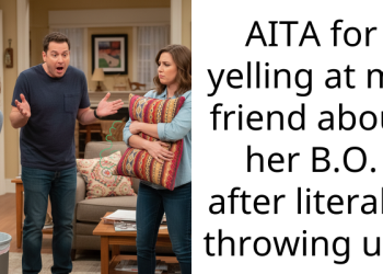 AITA for yelling at my friend about her B.O. after literally throwing up?