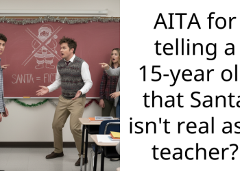 AITA for telling a 15-year old that Santa isn’t real as a teacher?