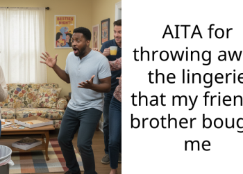 AITA for throwing away the lingerie that my friends brother bought me