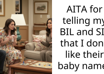 AITA for telling my BIL and SIL that I don’t like their baby name?