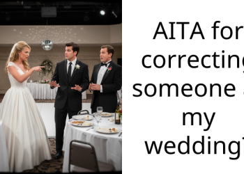 AITA for correcting someone at my wedding?