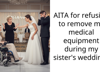 AITA for refusing to remove my medical equipment during my sister’s wedding?