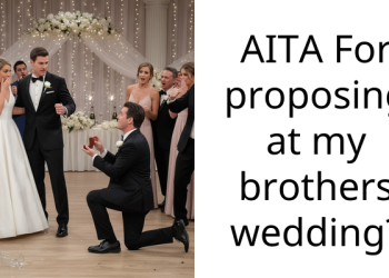 AITA For proposing at my brothers wedding?